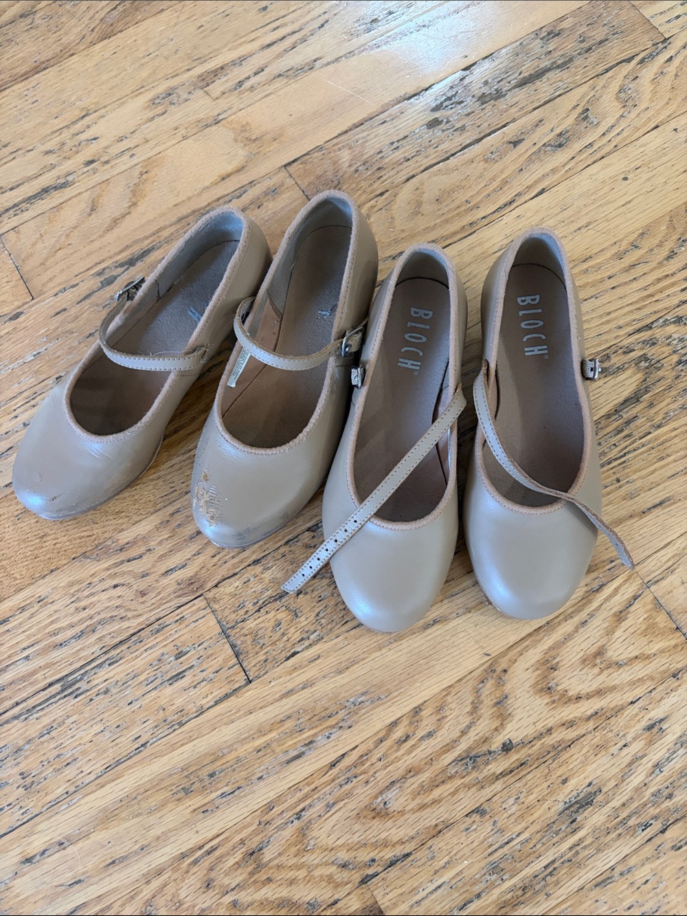 Bloch Beige Mary Jane Ballet Flats